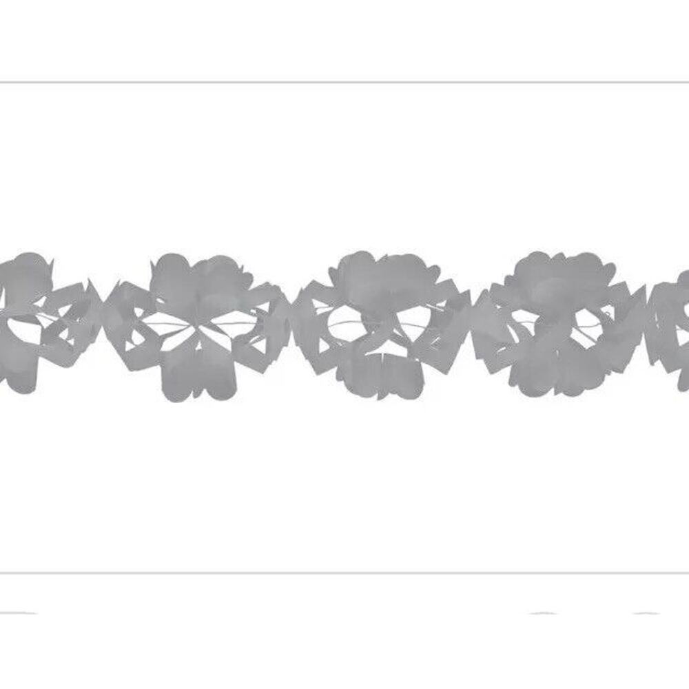 Creative Converting Tissue Gray Garland Party Decor 10' Long Birthday‎ Wedding